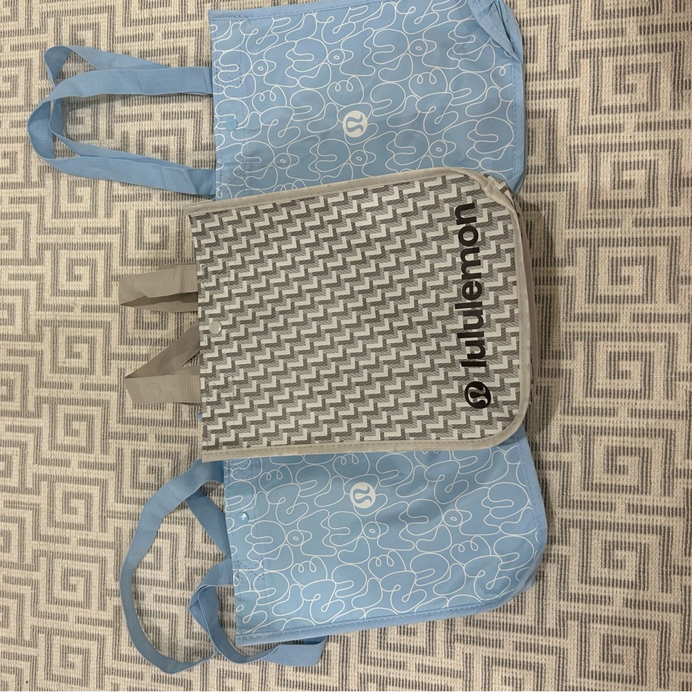lululemon athletica Light Blue and Gray Tote Trio